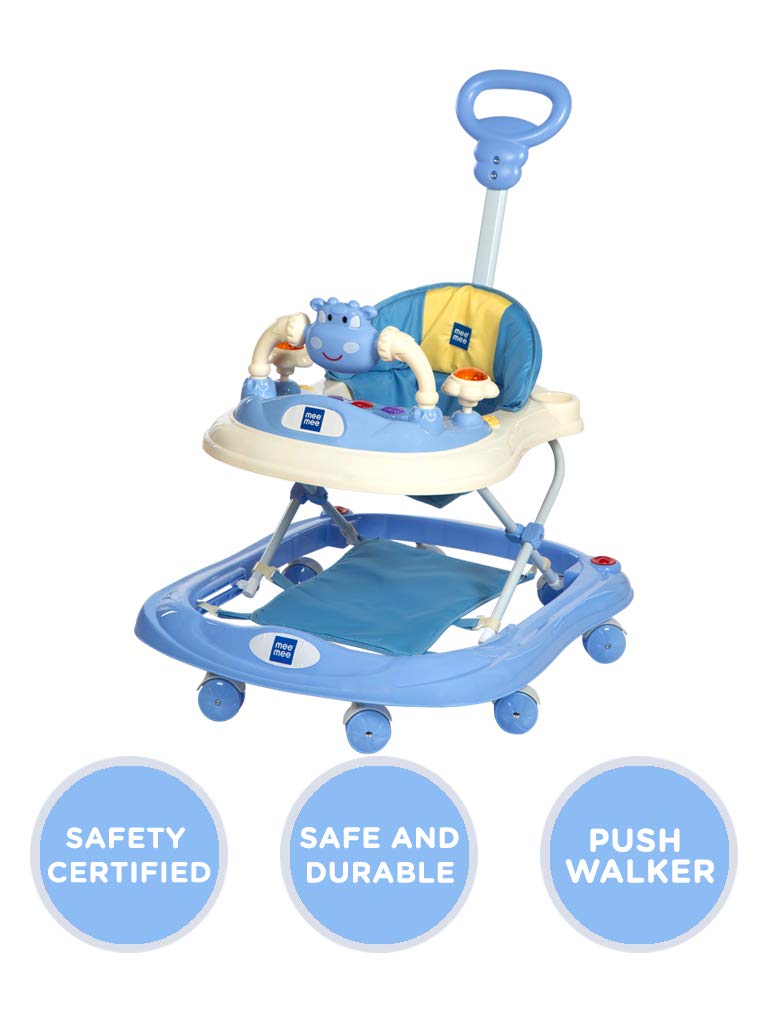 Buy Mee Mee Baby Walker with Adjustable Height and Push Handle Bar in India